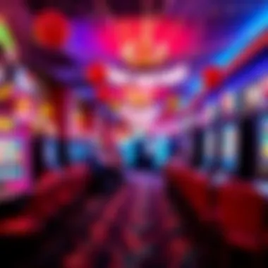 A vibrant display of birthday decorations at Hollywood Casino