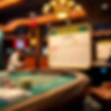 Diverse Betting Options Available Close-up of various betting options