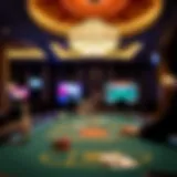 Elegant blackjack table setup at Resorts World