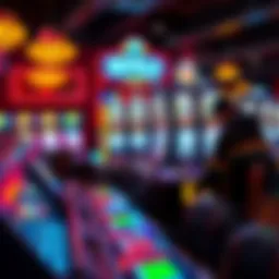 Vibrant buffalo machine casino setup showcasing unique gaming features