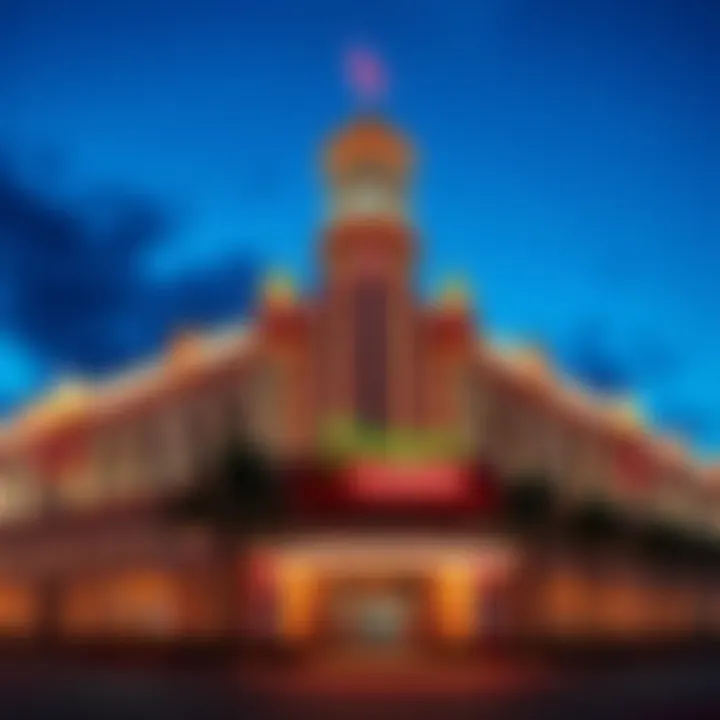 Historical architecture of a renowned casino