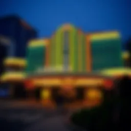 Exterior view of a prominent casino near New York City