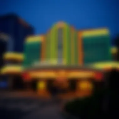 Exterior view of a prominent casino near New York City