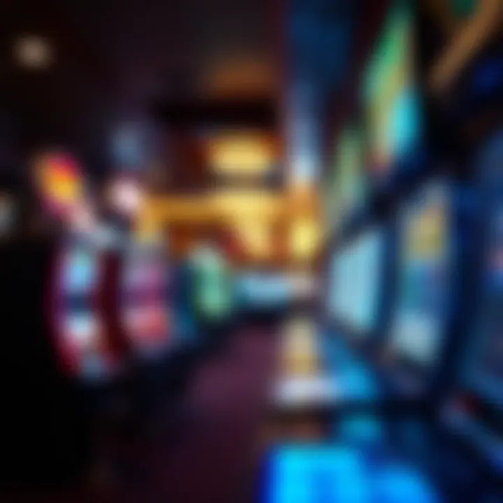 Interior gaming floor showcasing a variety of slot machines and tables