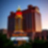 Architectural Marvels of Chicago's Casino Resorts Stunning exterior of a Chicago casino resort at dusk