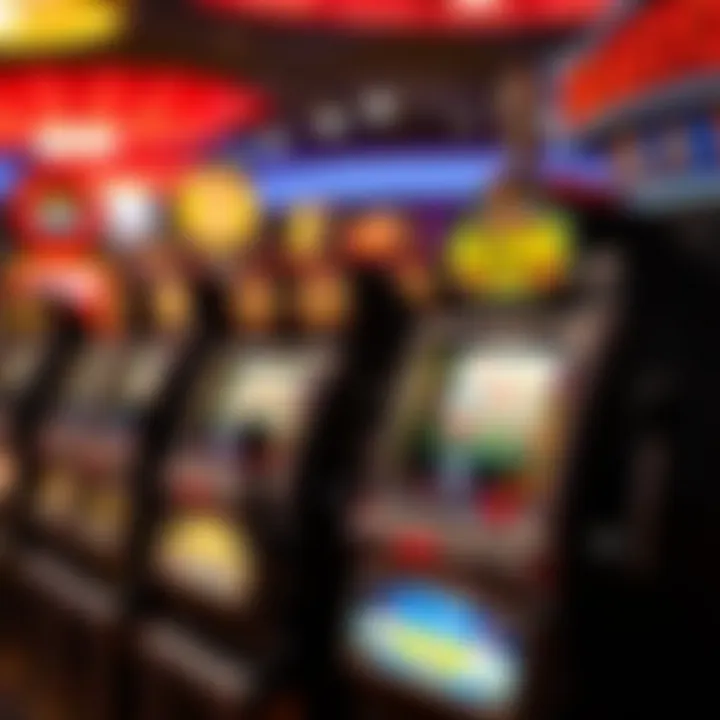 Historical evolution of slot machines displayed together