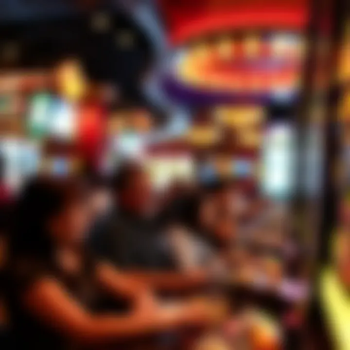 Visitors enjoying entertainment and dining options within the casino