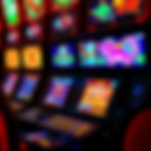 Close-up view of Dragon Link machine interface showcasing vibrant graphics.