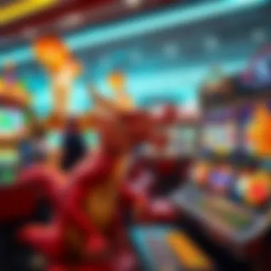 A colorful representation of various themes available in Dragon Link slots.