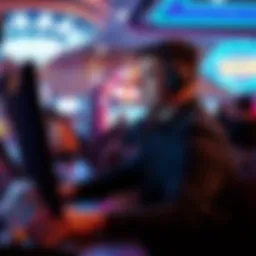 A player immersed in a rewarding online gaming experience