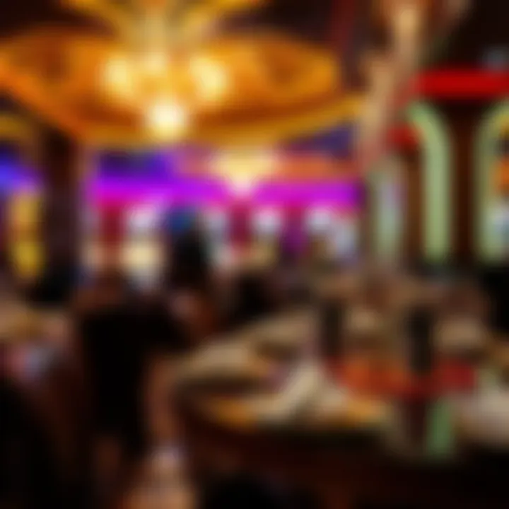 Gourmet dining experience at the casino