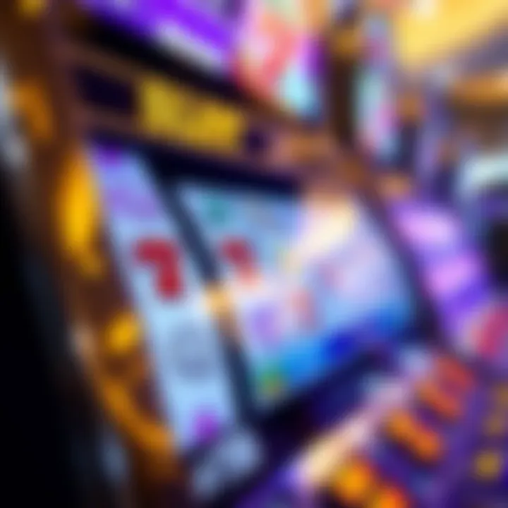 Slot Machine Interface Detailed view of a slot machine interface