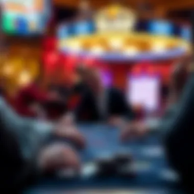 Illustration of a strategic gameplay scenario in online poker