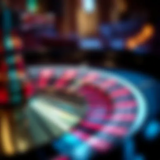 European roulette wheel showcasing the vibrant colors and numbered pockets