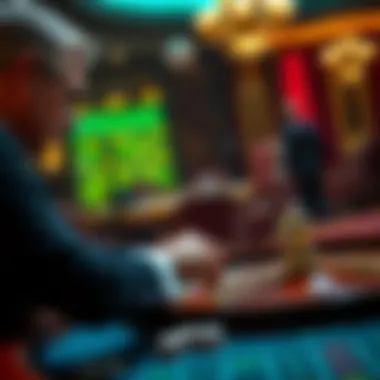 A player engaged in a strategic analysis of European roulette gameplay