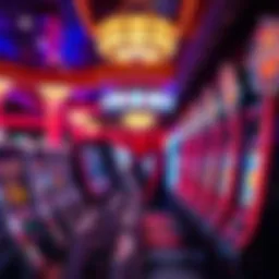 Vibrant gaming floor at Twin River Casino showcasing free play opportunities