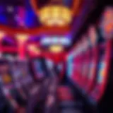 Dynamic Atmosphere of Free Play Vibrant gaming floor at Twin River Casino showcasing free play opportunities