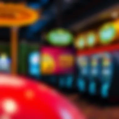 Exciting Promotional Offers Promotional signage highlighting free play offers at the casino