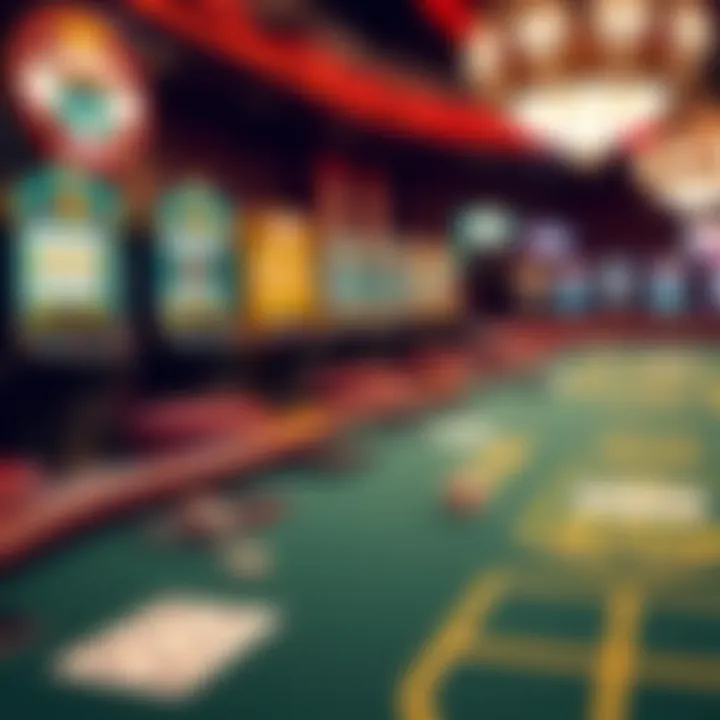 Classic Vegas gaming experience with card tables