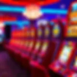 Vibrant casino slot machines in action