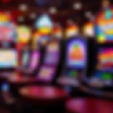 A vibrant display of various free slot machine games showcasing colorful graphics and engaging themes.