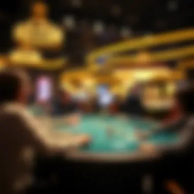 Relaxed Atmosphere in a Casino Relaxed atmosphere in a casino