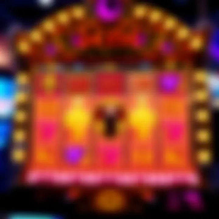 An array of unique genie slot game features and symbols