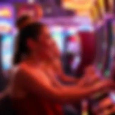 A player enjoying a thrilling moment while playing genie slots