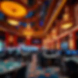 Luxurious casino interior showcasing opulence and grandeur