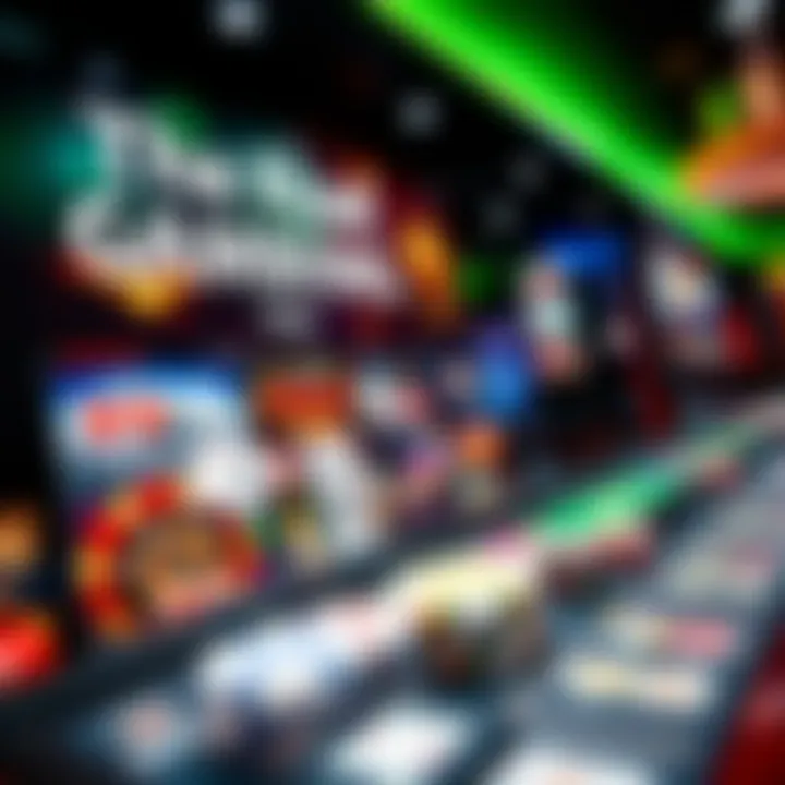 The Rise of Online Gambling Vibrant online gambling interface with diverse gaming options