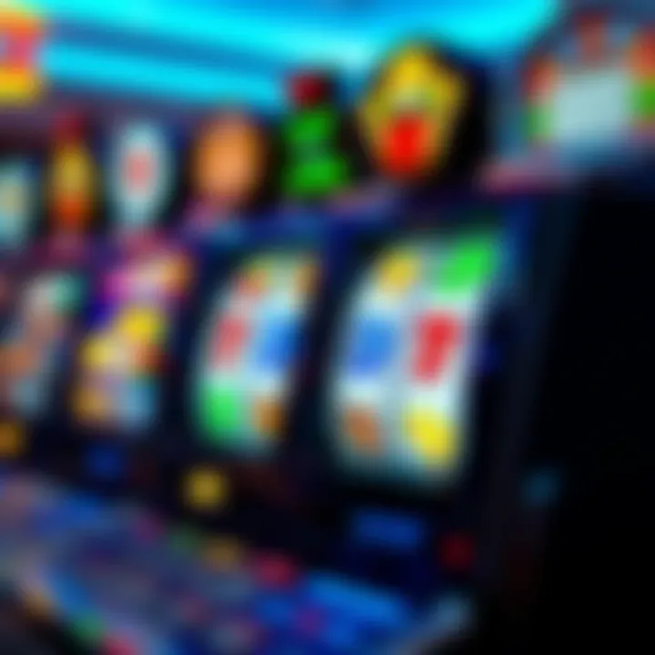 A collection of various slot machine icons and symbols