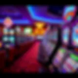 Gaming floor filled with vibrant slot machines