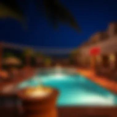 Outdoor pool area at a resort hotel