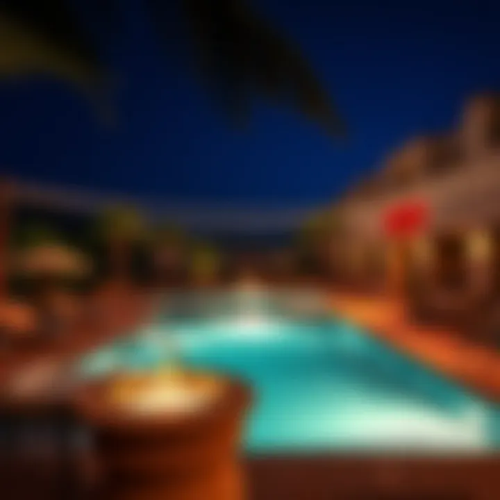 Outdoor pool area at a resort hotel