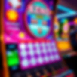 Colorful Keno game interface showcasing numbers and game layout