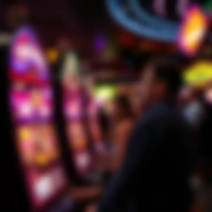 Players enjoying the Kitty Glitter slot machine in a Las Vegas casino