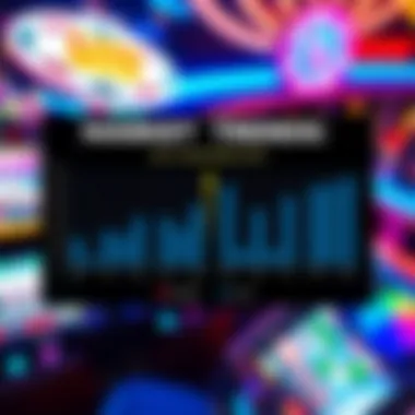 A comparative chart displaying market trends between live and traditional slots