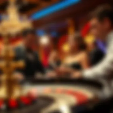 Engagement in Live Roulette A live dealer engaging with players during a roulette game