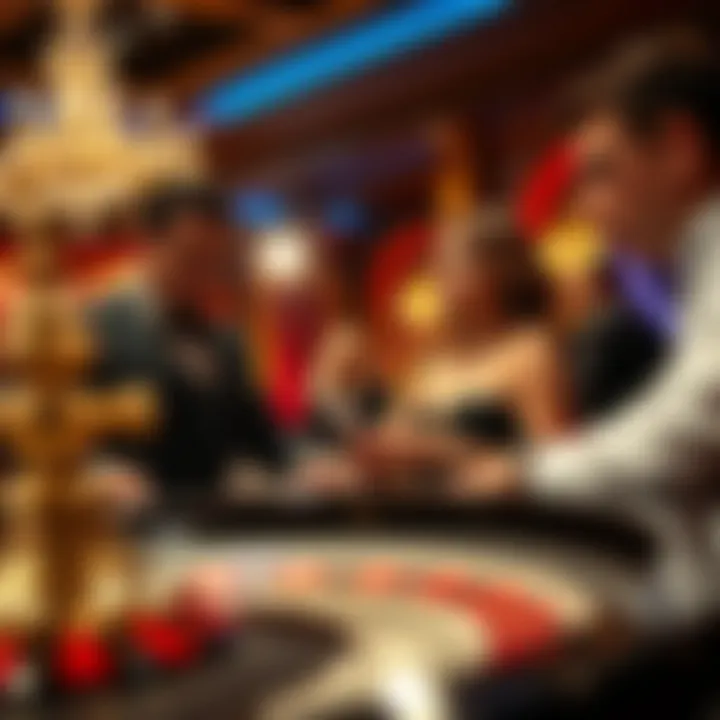 Engagement in Live Roulette A live dealer engaging with players during a roulette game