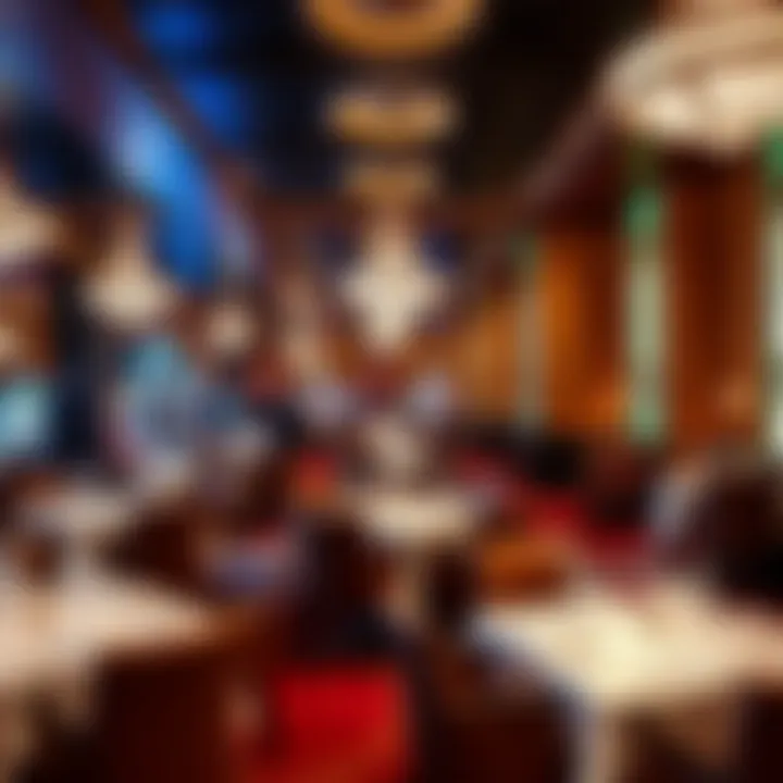 Elegant Dining Experience at MGM Casino Luxurious dining area at MGM Casino
