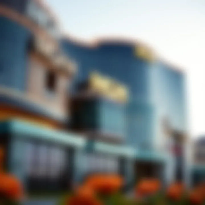 Modern Marvel: MGM Property Architecture Luxurious MGM property exterior showcasing modern architecture