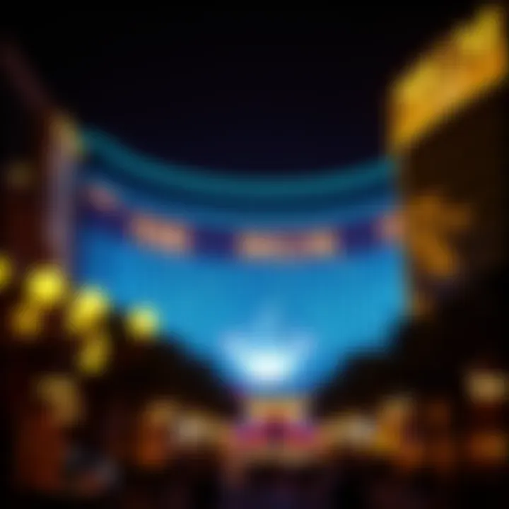 Illuminated Elegance: MGM at Night Spectacular view of an MGM property at night