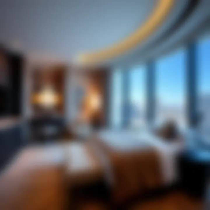 Luxurious Guestroom in MGM Resort Luxurious guestroom showcasing modern design and comfort