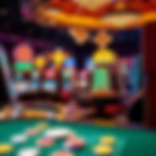 A digital landscape showcasing various online casino games