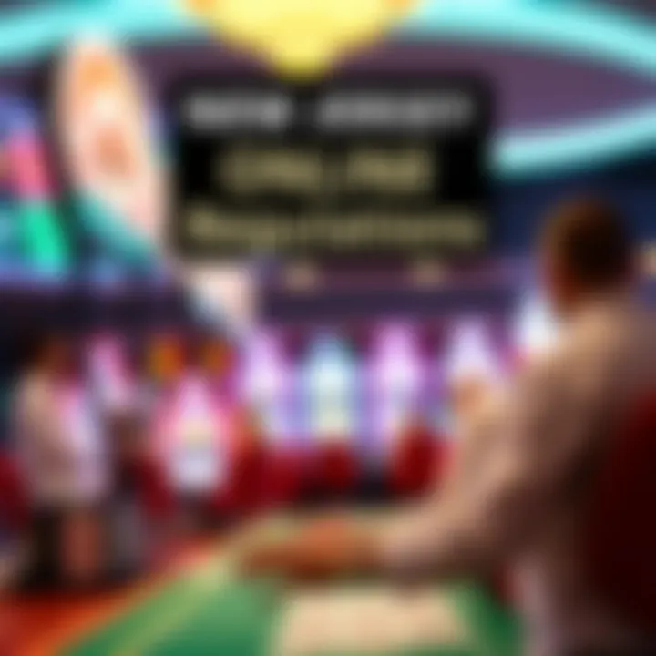 An informative graphic illustrating New Jersey's gaming regulations