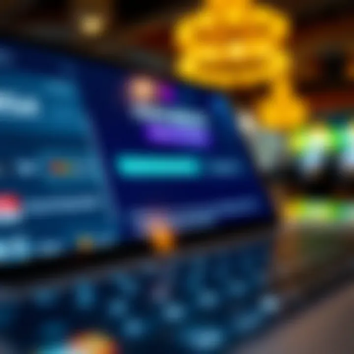 Detailed view of secure online payment options