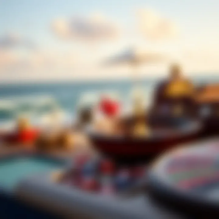 A picturesque beach setting with casino elements illustrating the cultural significance of ocean gaming