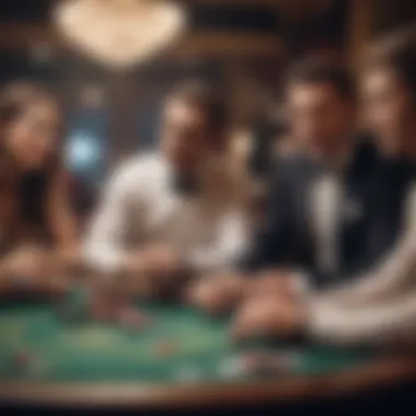 A group of friends enjoying an online baccarat session together