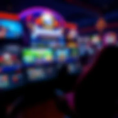 Diverse Online Gaming Experience A vibrant online gaming interface showcasing various games.