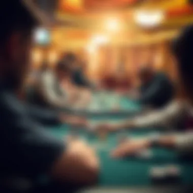 Strategic gameplay in an online poker tournament scenario